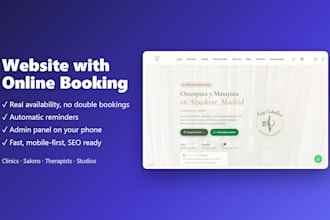 build a website with online booking for your business