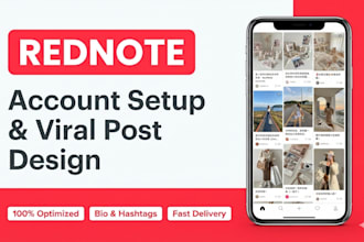 set up and design your rednote account and viral posts