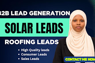generate targeted b2b leads for solar and roofing companies
