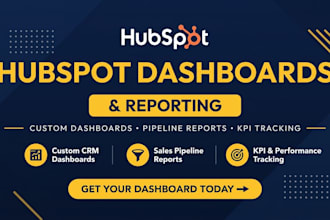 create hubspot dashboards and custom reports for sales teams