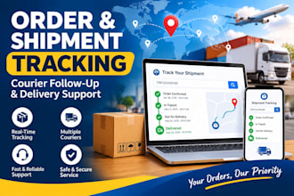 track your orders and shipments and follow up with couriers
