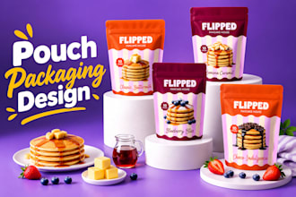 do premium pouch packaging design, doypack, stand up pouch, food pouch design
