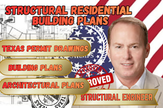 do texas city permit architectural structural residential building plans