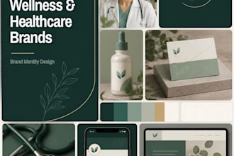 design a clinic dental logo, wellness brand and branding kit