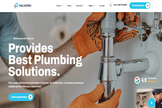 build wix plumbing website home service emergency plumber sewer repair website