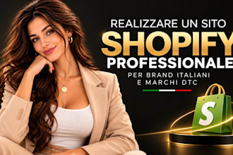 realizzare un sito shopify professionale per brand italiani e marchi dtc