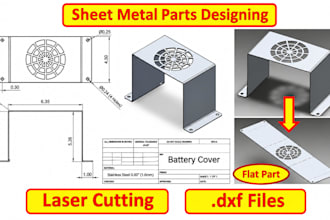 create laser cutting file in autocad with cut ready dxf sheet metal fabrication