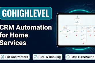 build gohighlevel crm automation for home service businesses
