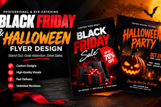 design halloween, black friday, cyber monday, christmas flyer, christmas banner