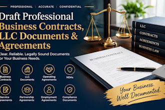 draft professional business contracts, llc documents and agreements
