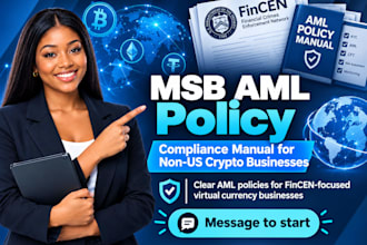 write msb aml policy compliance manual for nonus resident crypto business fincen