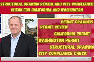 structural drawing review and city compliance check for california and wa