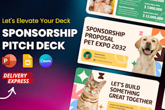 design a sponsorship pitch deck or proposal presentation