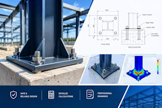 design steel base plates and anchor bolts with calculations