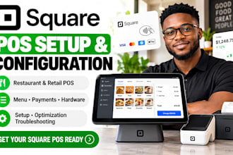 setup and configure square pos for your restaurant