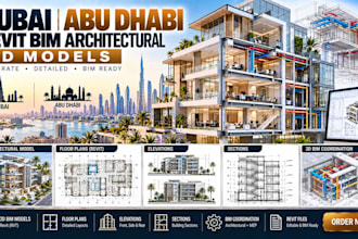 create dubai abu dhabi revit bim architectural 3d models