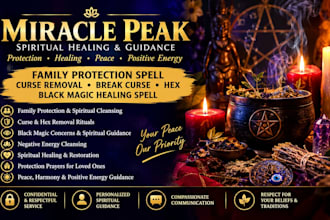 family protection spell, curse removal break curse hex black magic healing spell