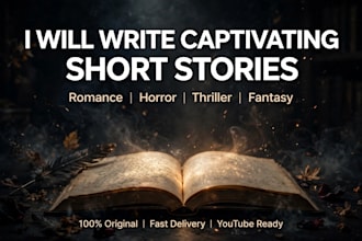 write engaging short stories, love and horror stories