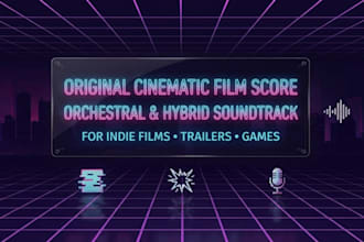 compose an original cinematic film score and soundtrack