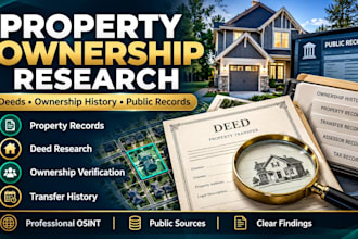 research property deeds ownership history and public records
