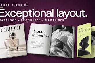 design catalogs, magazines and brochures in adobe indesign