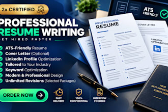 write cybersecurity, tech resume, sales, business, data analyst resume for you