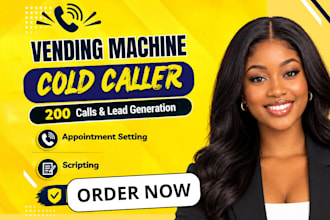 do vending machine cold call, cold calling for vending machine locator