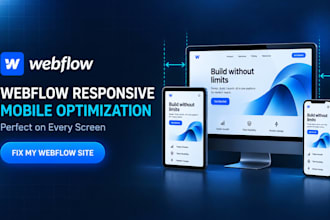 optimize webflow website for mobile responsiveness, tablet and all device sizes