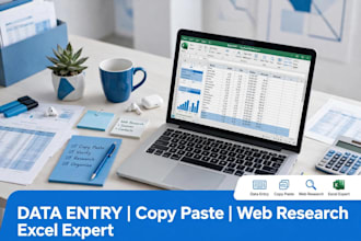 do accurate data entry, copy paste, and web research quickly