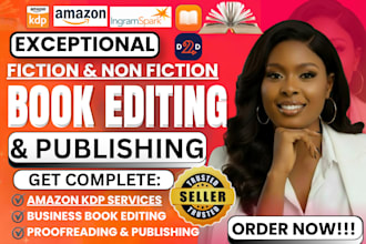 be business book editor, non fiction book editor, proofreader and KDP publishing