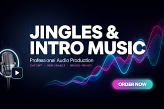 write and produce a catchy jingle or intro for your brand