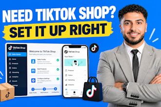 set up tiktok shop and help with product category approval