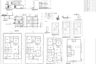 modify uk building construction blueprint,house regulation plan,as built drawing