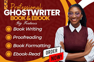 be your book and ebook ghostwriter for amazon KDP