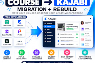 migrate your online course to kajabi and rebuild your course system