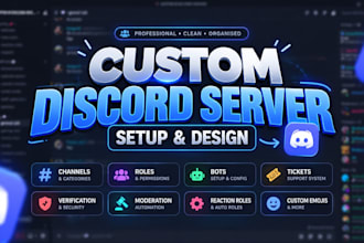 create a professional custom discord server for your community