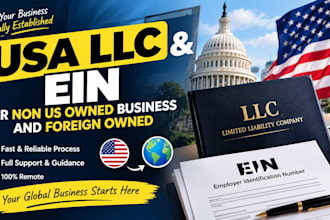 register a USA llc and ein for non US residents and foreign owned