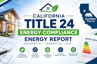provide california title 24 energy compliance and energy report