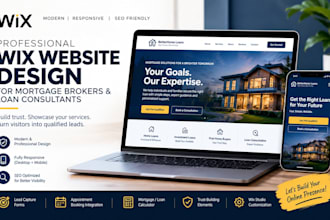 wix website for mortgage brokers website design loan consultant website design