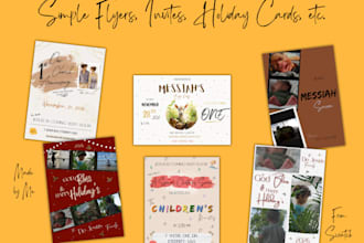 create simple, minimalist styled invitations with love