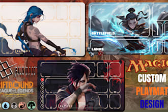 design custom playmat design tcg yugio mtg commander edh fantasy pokemon artwork