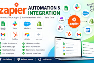 setup zapier automation integration google sheets slack salesforce shopify