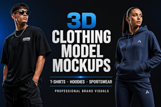 create 3d clothing model mockups for your brand