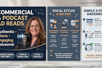 record a commercial ad read or podcast promo