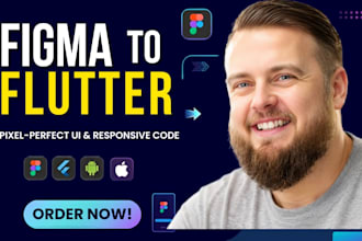 convert figma to flutter app with pixel perfect responsive UI
