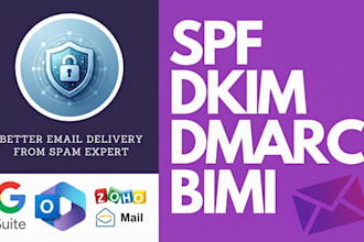 setup spf, dkim, dmarc and bimi for better email delivery