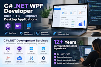 build or improve professional  wpf desktop applications