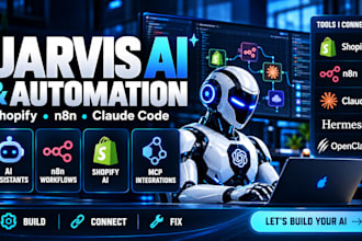 build jarvis ai assistant n8n automation shopify ai agent claude code mcp server