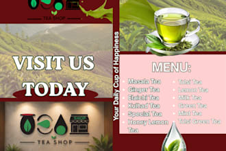 design modern, professional and eye catching flyers for your business