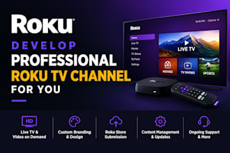 develop professional roku tv channel for you